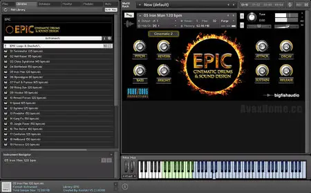 Big Fish Audio & Funk Soul Productions Epic Cinematic Drums and Sound Design KONTAKT