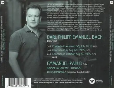 Emmanuel Pahud, Kammerakademie Potsdam, Trevor Pinnock - C.P.E. Bach: Flute Concertos (2016)