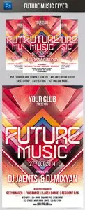 GraphicRiver Future Music Flyer