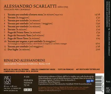 Rinaldo Alessandrini - Alessandro Scarlatti: Toccate per Cembalo (2010)