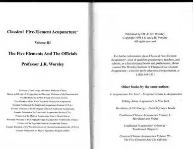 Classical Five-Element Acupuncture: The Five Elements and the Officials