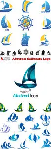 Vectors - Abstract Sailboats Logo
