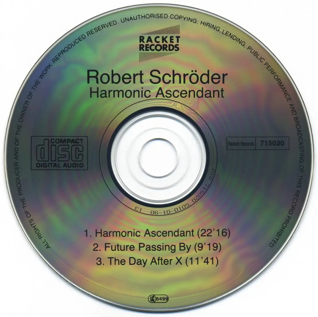 Robert Schroeder - Harmonic Ascendant (1979) {Racket Records CD 715020 rel 1990}