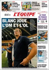 L'Équipe, du Mercredi 29 Juillet 2009.