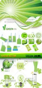 Stock Vector - Green Theme