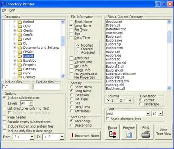 Galcott Directory Printer 4.01