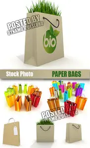 UHQ Stock Photo - Paper Bags