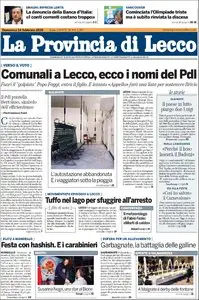 LA PROVINCIA DI LECCO 14 FEBBRAIO 2010