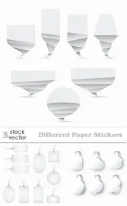 Vectors - Different Paper Stickers