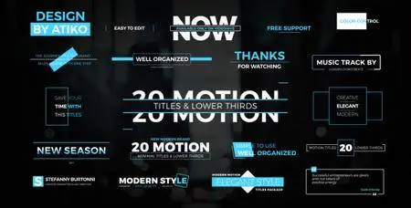 Motion Titles & Lower Thirds 1 - Project for After Effects (VideoHive)