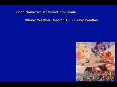 Weather Report - Heavy Weather (1977) [Vinyl Rip 16/44 & mp3-320 + DVD] Re-up