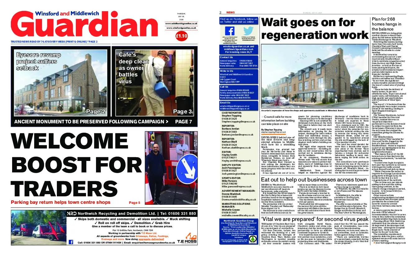 Winsford and Middlewich Guardian – July 30, 2020