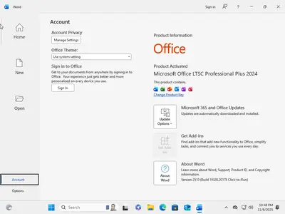 Windows 11 Pro 25H2 Build 26200.7019 (No TPM Required) With Office 2024 Pro Plus Multilingual Preactivated