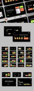 Black Green Orange Modern Technology Presentation CQCKV2K