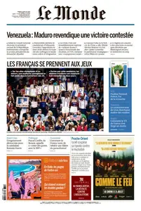 Le Monde du Mardi 30 Juillet 2024