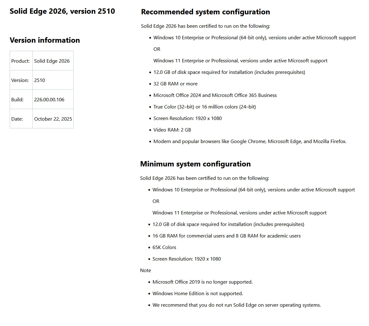 Siemens Designcenter Solid Edge 2026.2510