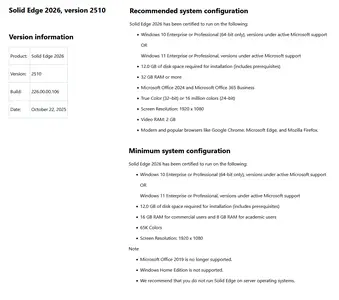Siemens Designcenter Solid Edge 2026.2510