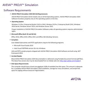 AVEVA PRO/II Simulation 2024.0.1