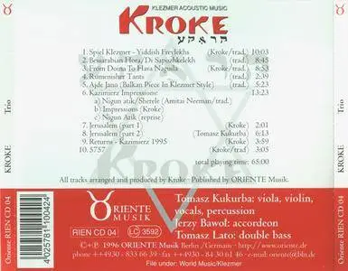 Kroke - Trio: Klezmer Acoustic Music (1996) {Oriente Musik RIEN CD 04}