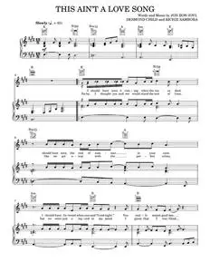 This Ain't A Love Song - Bon Jovi (Selo i Ludy arrangement) (Piano-Vocal-Guitar)