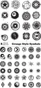 Vectors - Grunge Style Symbols