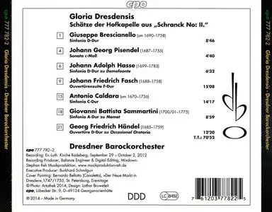 Hans-Christoph Rademann, Dresdner Barockorchester - Gloria Dresdensis (2014)