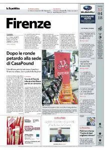 la Repubblica Firenze - 15 Aprile 2018