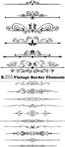Vectors - Vintage Border Elements