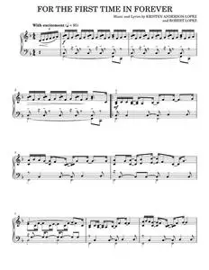 For The First Time In Forever (from Disney's Frozen) - Kristen Bell & Idina Menzel (Piano Solo)