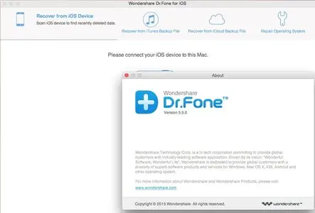 Wondershare Dr.Fone for iOS 5.5.0 Multilangual Mac OS X