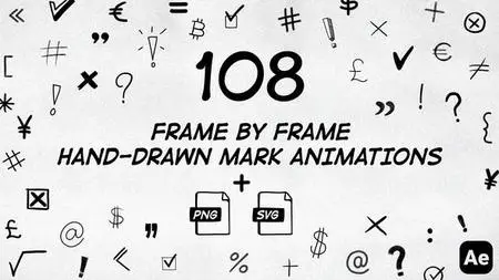 108 Frame By Frame Animated Marks Pack 50034230