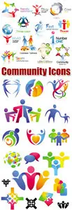 Community Icons Vector