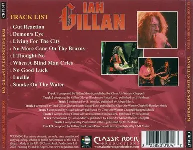 Ian Gillan - Live in Nottingham (2002)