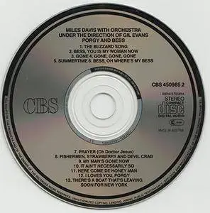 Miles Davis - George Gershwin's Porgy and Bess (1958, 1987 CD reissue, CBS # 450985 2)