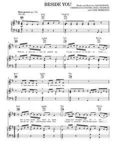Beside you - 5 Seconds Of Summer (Piano-Vocal-Guitar)