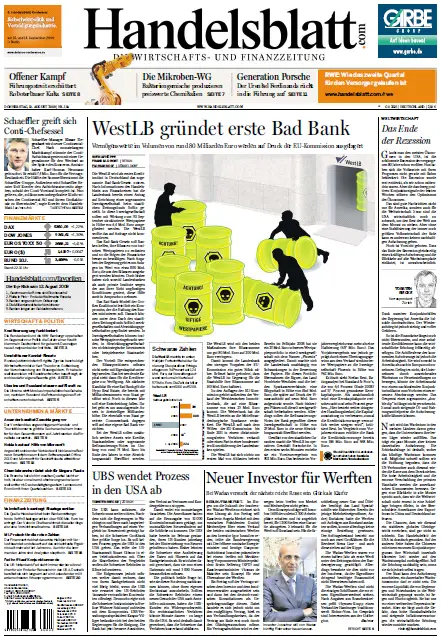 Handelsblatt vom 13.08.2009