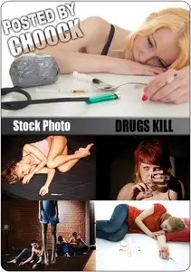 Drugs kill - Stock Photo