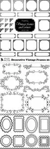 Vectors - Decorative Vintage Frames 26