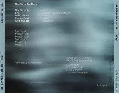 Nik Bartsch's Ronin - Holon (2008) {ECM 2049}