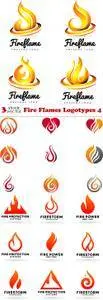 Vectors - Fire Flames Logotypes 4