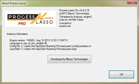 Bitsum Technologies Process Lasso Pro 6.6.0.78 + Portable