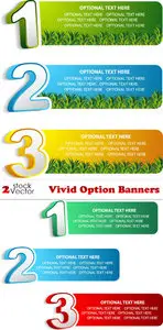 Vectors - Vivid Option Banners