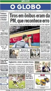 Jornal O Globo - 11 de agosto de 2011