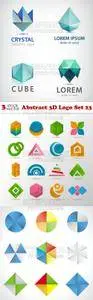 Vectors - Abstract 3D Logo Set 23