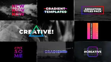 Gradient Titles | After Effects 36139036