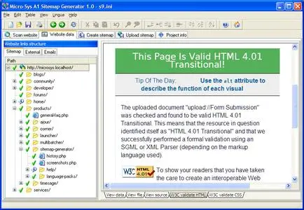 Microsys A1 Sitemap Generator 1.6.7