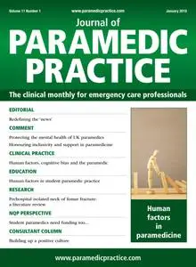 Journal of Paramedic Practice - January 2019