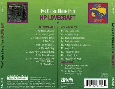 HP Lovecraft - Two Classic Albums Fom HP Lovecraft (2000) - Twoffer