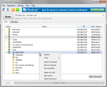 Advanced IP Scanner 2.0.101 + Portable