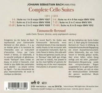 Emmanuelle Bertrand - Johann Sebastian Bach: Complete Cello Suites (2019)